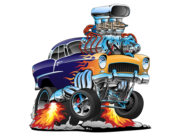 Image of Hot Rod Car available on all merchandise