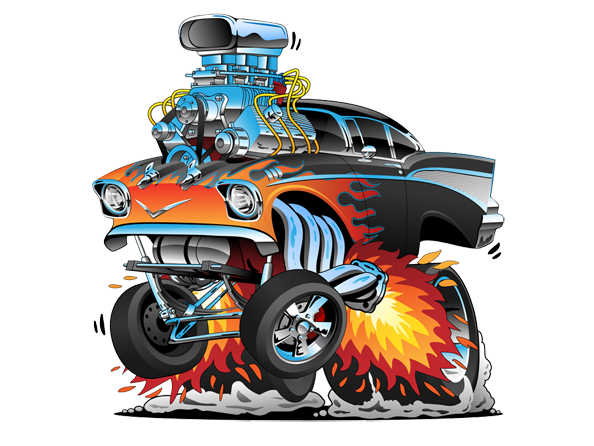 Image of Hot Rod Car available on all merchandise
