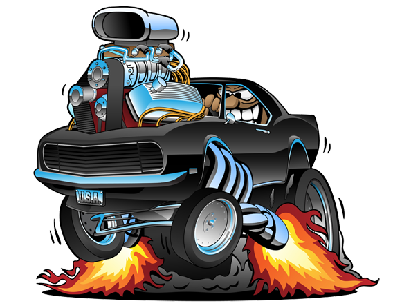 Image of Hot Rod Car available on all merchandise