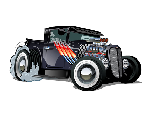 Image of Hot Rod Car available on all merchandise